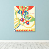 Vintages Art Deco Jazz Leinwanddruck (Insitu (Holzboden))