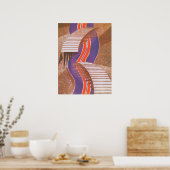 Vintages Art Deco Jazz Paradies für Kletterhexen: Poster (Küche)