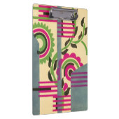 Vintages Art Deco Jazz Pochoir Geometrisches Muste Klemmbrett (Rechts)