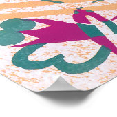 Vintages Art Deco Jazz Poster (Ecke)