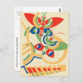 Vintages Art Deco Jazz Postkarte (Vorne/Hinten)