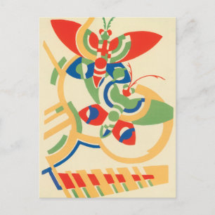 Vintages Art Deco Jazz Postkarte