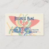 Vintages Art Deco Jazz Visitenkarte (Vorderseite)