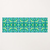 Vintages Art Deco Jazz Yogamatte (Vorderseite (Horizontal))