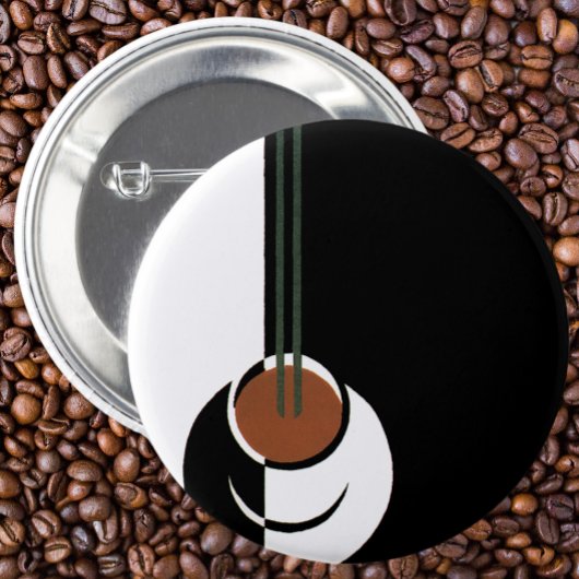 Vintages Art Deco, Kaffee-Cup mit Dampfbad Button