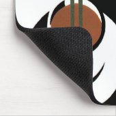 Vintages Art Deco, Kaffee-Cup mit Dampfbad Mousepad (Ecke)