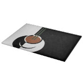 Vintages Art Deco, Kaffee-Cup mit Dampfbad Schneidebrett (Ecke)