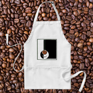 Vintages Art Deco, Kaffee-Cup mit Dampfbad Schürze