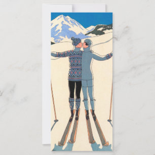 Vintages Art Deco, Liebhaber des Schnees von Georg