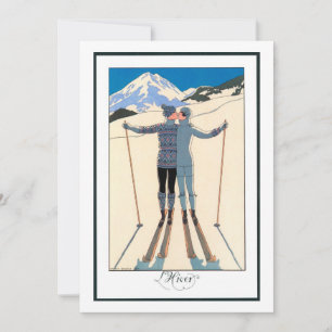 Vintages Art Deco, Liebhaber des Schnees von Georg