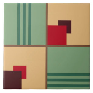 Vintages Art-Déco-Muster der 30er Jahre Fliese