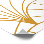 Vintages Art Deco Nahtloses Muster. Geometrische D Poster (Ecke)