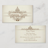 Vintages Art Deco Restaurant Visitenkarte (Vorne/Hinten)