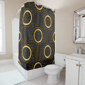 Vintages Art Deco Wallpaper Muster Duschvorhang (Beispiel)