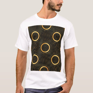 Vintages Art Deco Wallpaper Muster T-Shirt