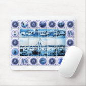 Vintages Art-Fliesen-Wandgemälde Hollands Mousepad (Mit Mouse)