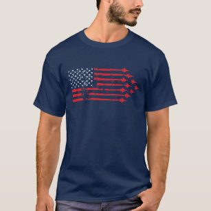 Vintages Art-Kämpfer-Jet-amerikanische T-Shirt