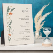 Vintages Art Nouveau Bar Menu Fotoplatte (Seite)