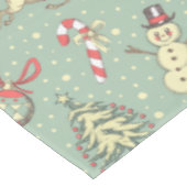 Vintages Art-Weihnachten Tischdecke (Schrägansicht)