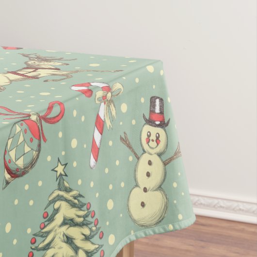 Vintages Art-Weihnachten Tischdecke (Beispiel)