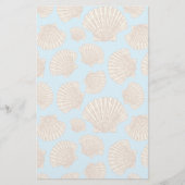 Vintages Artseashell-Muster Briefpapier (Vorderseite)