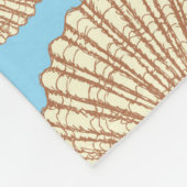 Vintages Artseashell-Muster Fleecedecke (Ecke)