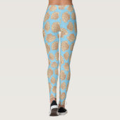 Vintages Artseashell-Muster Leggings (Rückseite)