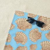 Vintages Artseashell-Muster Strandtuch (Beispiel)
