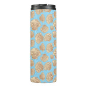 Vintages Artseashell-Muster Thermosbecher (Rückseite)