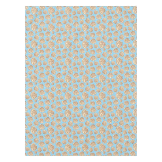 Vintages Artseashell-Muster Tischdecke (Vorderseite)