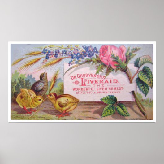 Vintages Arzneimittel-Poster Poster (Vorne)