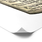 Vintages Arzneimittel-Poster Poster (Ecke)