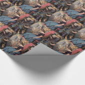 Vintages Aschenputtel, das den Glaspantoffel passt Geschenkpapier (Ecke)