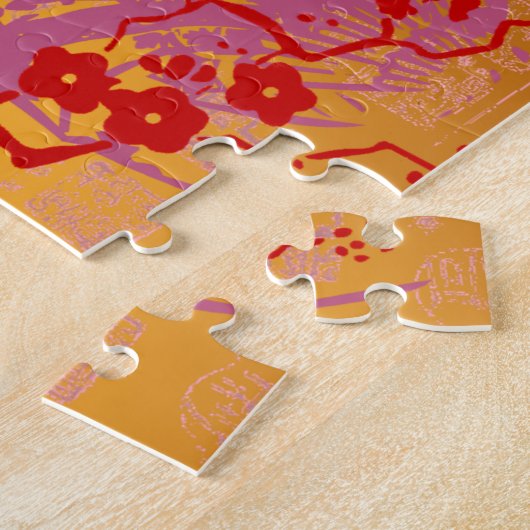 Vintages Asiatenkollage Puzzle (Seite)