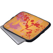 Vintages Asiatische Collage Laptopschutzhülle (Vorne Knopf)