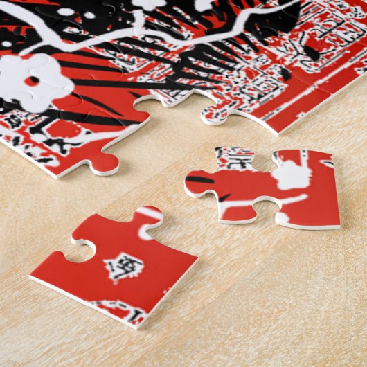 Vintages Asiatische Collage Puzzle (Seite)