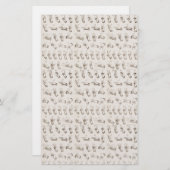 Vintages ASL Sign Language Weihnachtsgeschenk Briefpapier (Vorne/Hinten)