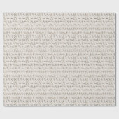 Vintages ASL Sign Language Weihnachtsgeschenk Geschenkpapier (Flach)