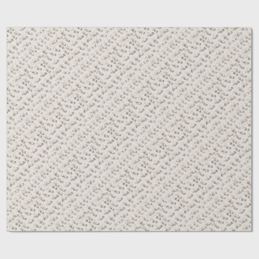 Vintages ASL Sign Language Weihnachtsgeschenk Geschenkpapier (Flach)