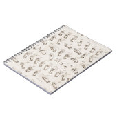 Vintages ASL Sign Language Weihnachtsgeschenk Notizblock (Linke Seite)