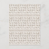 Vintages ASL Sign Language Weihnachtsgeschenk Postkarte (Vorderseite)