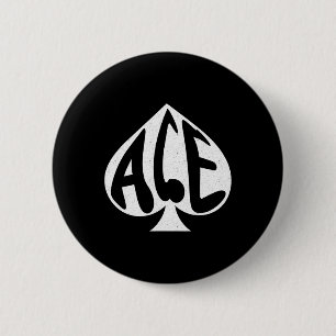 Vintages Ass der bespielenden Texas Hold'em Karte Button