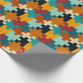 Vintages ästhetisches Puzzleteil Geschenkpapier (Ecke)