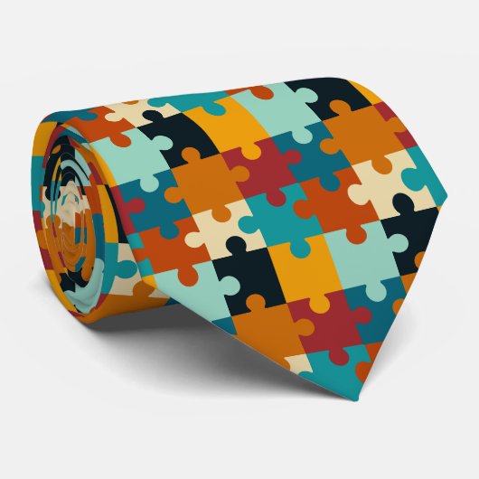 Vintages ästhetisches Puzzleteil Krawatte (Gerollt)
