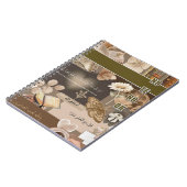 Vintages ästhetisches SpiralNotebook Notizblock (Linke Seite)