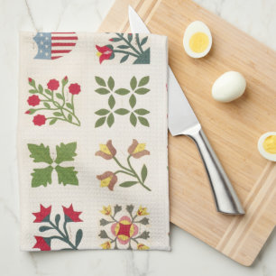 Vintages ästhetisches Weihnachtsgeschenk Quilt Mus Geschirrtuch