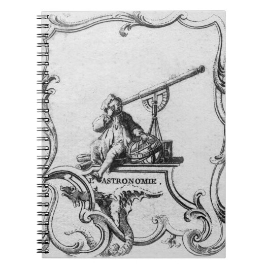 Vintages Astronomie-Notizbuch Notizblock (Vorderseite)