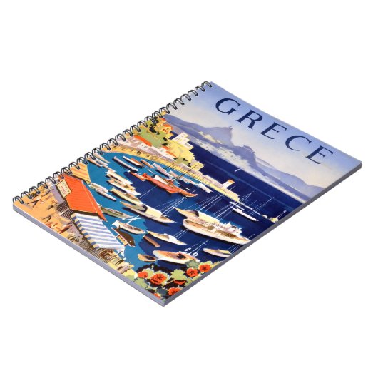 Vintages Athen Griechenland Reisen Notizblock (Linke Seite)