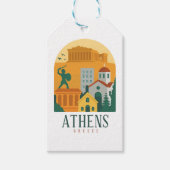 Vintages Athen Griechenland Reisen - Parthenon Cit Geschenkanhänger (Vorderseite)