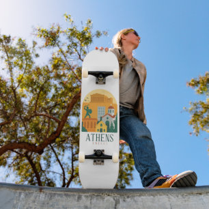Vintages Athen Griechenland Reisen - Parthenon Skateboard
